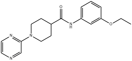 4-Piperidinecarboxamide,N-(3-ethoxyphenyl)-1-pyrazinyl-(9CI)|