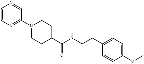 605639-84-7 4-Piperidinecarboxamide,N-[2-(4-methoxyphenyl)ethyl]-1-pyrazinyl-(9CI)