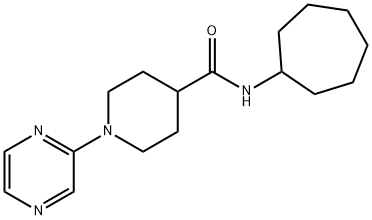 605639-92-7 4-Piperidinecarboxamide,N-cycloheptyl-1-pyrazinyl-(9CI)