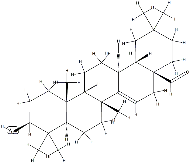 3β-Hydroxy-D-friedoolean-14-en-28-al Structure