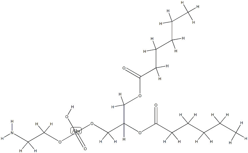1,2-dihexanoylphosphatidylethanolamine Structure