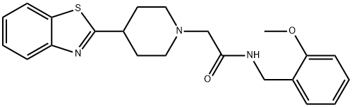 1-Piperidineacetamide,4-(2-benzothiazolyl)-N-[(2-methoxyphenyl)methyl]-(9CI)|