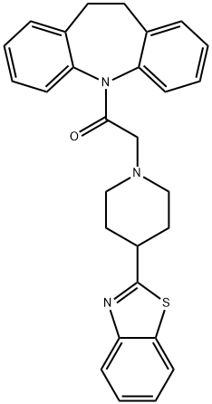 5H-Dibenz[b,f]azepine,5-[[4-(2-benzothiazolyl)-1-piperidinyl]acetyl]-10,11-dihydro-(9CI)|