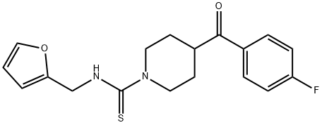 1-Piperidinecarbothioamide,4-(4-fluorobenzoyl)-N-(2-furanylmethyl)-(9CI) Struktur