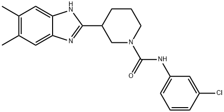 606089-65-0 1-Piperidinecarboxamide,N-(3-chlorophenyl)-3-(5,6-dimethyl-1H-benzimidazol-2-yl)-(9CI)