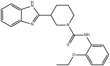 1-Piperidinecarbothioamide,3-(1H-benzimidazol-2-yl)-N-(2-ethoxyphenyl)-(9CI) 化学構造式