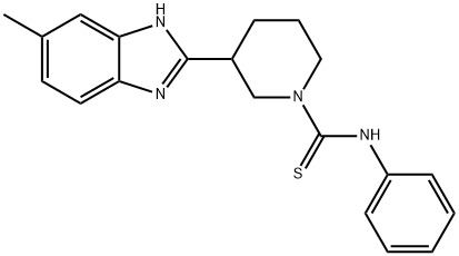 1-Piperidinecarbothioamide,3-(5-methyl-1H-benzimidazol-2-yl)-N-phenyl-(9CI)|