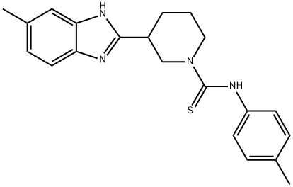 606090-10-2 1-Piperidinecarbothioamide,3-(5-methyl-1H-benzimidazol-2-yl)-N-(4-methylphenyl)-(9CI)