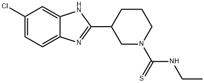 1-Piperidinecarbothioamide,3-(5-chloro-1H-benzimidazol-2-yl)-N-ethyl-(9CI) Structure