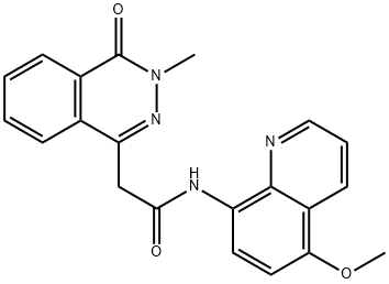 1-Phthalazineacetamide,3,4-dihydro-N-(5-methoxy-8-quinolinyl)-3-methyl-4-oxo-(9CI) Struktur