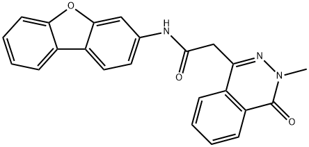 1-Phthalazineacetamide,N-dibenzofuran-3-yl-3,4-dihydro-3-methyl-4-oxo-(9CI) 结构式