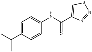 1,2,3-Thiadiazole-4-carboxamide,N-[4-(1-methylethyl)phenyl]-(9CI),606101-95-5,结构式