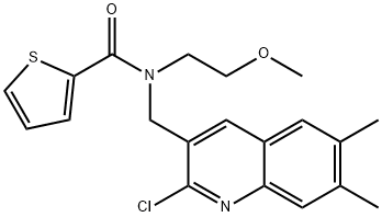 606102-54-9 2-Thiophenecarboxamide,N-[(2-chloro-6,7-dimethyl-3-quinolinyl)methyl]-N-(2-methoxyethyl)-(9CI)