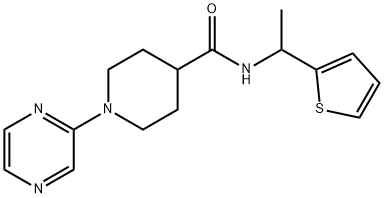 606104-57-8 4-Piperidinecarboxamide,1-pyrazinyl-N-[1-(2-thienyl)ethyl]-(9CI)