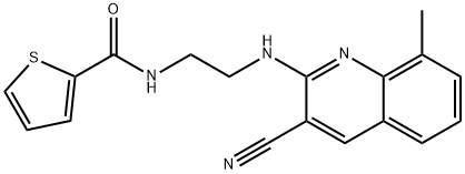 2-Thiophenecarboxamide,N-[2-[(3-cyano-8-methyl-2-quinolinyl)amino]ethyl]-(9CI)|