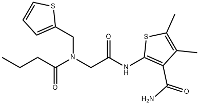 3-Thiophenecarboxamide,4,5-dimethyl-2-[[[(1-oxobutyl)(2-thienylmethyl)amino]acetyl]amino]-(9CI)|