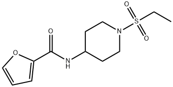 2-Furancarboxamide,N-[1-(ethylsulfonyl)-4-piperidinyl]-(9CI) Structure