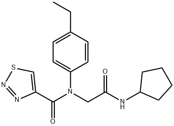 606115-56-4 1,2,3-Thiadiazole-4-carboxamide,N-[2-(cyclopentylamino)-2-oxoethyl]-N-(4-ethylphenyl)-(9CI)