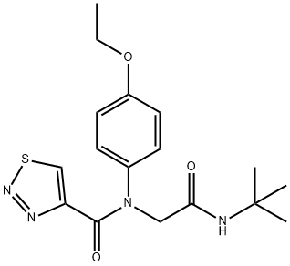 606115-66-6 1,2,3-Thiadiazole-4-carboxamide,N-[2-[(1,1-dimethylethyl)amino]-2-oxoethyl]-N-(4-ethoxyphenyl)-(9CI)