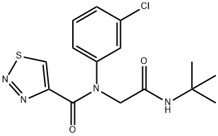 1,2,3-Thiadiazole-4-carboxamide,N-(3-chlorophenyl)-N-[2-[(1,1-dimethylethyl)amino]-2-oxoethyl]-(9CI)|