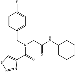 606115-79-1 1,2,3-Thiadiazole-4-carboxamide,N-[2-(cyclohexylamino)-2-oxoethyl]-N-[(4-fluorophenyl)methyl]-(9CI)