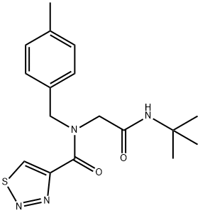606115-85-9 1,2,3-Thiadiazole-4-carboxamide,N-[2-[(1,1-dimethylethyl)amino]-2-oxoethyl]-N-[(4-methylphenyl)methyl]-(9CI)