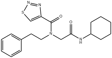1,2,3-Thiadiazole-4-carboxamide,N-[2-(cyclohexylamino)-2-oxoethyl]-N-(2-phenylethyl)-(9CI)|
