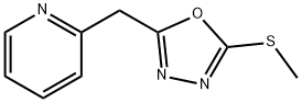 Pyridine,2-[[5-(methylthio)-1,3,4-oxadiazol-2-yl]methyl]-(9CI) Structure