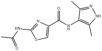 606117-70-8 4-Thiazolecarboxamide,2-(acetylamino)-N-(3,5-dimethyl-1H-pyrazol-4-yl)-(9CI)