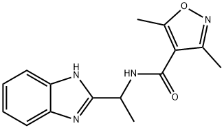 4-Isoxazolecarboxamide,N-[1-(1H-benzimidazol-2-yl)ethyl]-3,5-dimethyl-(9CI)|