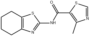 5-Thiazolecarboxamide,4-methyl-N-(4,5,6,7-tetrahydro-2-benzothiazolyl)-(9CI),606117-82-2,结构式