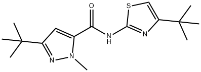 1H-Pyrazole-5-carboxamide,3-(1,1-dimethylethyl)-N-[4-(1,1-dimethylethyl)-2-thiazolyl]-1-methyl-(9CI)|