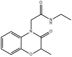 4H-1,4-Benzoxazine-4-acetamide,N-ethyl-2,3-dihydro-2-methyl-3-oxo-(9CI) 结构式