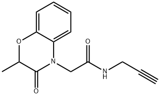 4H-1,4-Benzoxazine-4-acetamide,2,3-dihydro-2-methyl-3-oxo-N-2-propynyl-(9CI),606119-01-1,结构式
