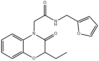 4H-1,4-Benzoxazine-4-acetamide,2-ethyl-N-(2-furanylmethyl)-2,3-dihydro-3-oxo-(9CI) Structure