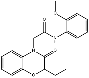 4H-1,4-Benzoxazine-4-acetamide,2-ethyl-2,3-dihydro-N-(2-methoxyphenyl)-3-oxo-(9CI)|