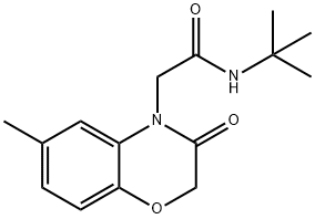 4H-1,4-Benzoxazine-4-acetamide,N-(1,1-dimethylethyl)-2,3-dihydro-6-methyl-3-oxo-(9CI) 结构式