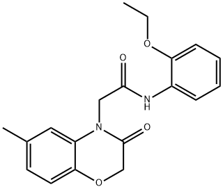 4H-1,4-Benzoxazine-4-acetamide,N-(2-ethoxyphenyl)-2,3-dihydro-6-methyl-3-oxo-(9CI),606119-55-5,结构式