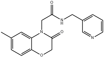 4H-1,4-Benzoxazine-4-acetamide,2,3-dihydro-6-methyl-3-oxo-N-(3-pyridinylmethyl)-(9CI) Struktur