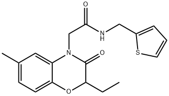 4H-1,4-Benzoxazine-4-acetamide,2-ethyl-2,3-dihydro-6-methyl-3-oxo-N-(2-thienylmethyl)-(9CI) Struktur