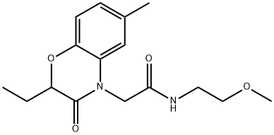 4H-1,4-Benzoxazine-4-acetamide,2-ethyl-2,3-dihydro-N-(2-methoxyethyl)-6-methyl-3-oxo-(9CI)|