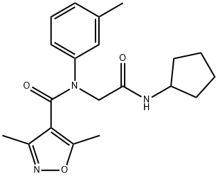 4-Isoxazolecarboxamide,N-[2-(cyclopentylamino)-2-oxoethyl]-3,5-dimethyl-N-(3-methylphenyl)-(9CI)|