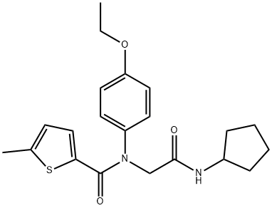 606135-07-3 2-Thiophenecarboxamide,N-[2-(cyclopentylamino)-2-oxoethyl]-N-(4-ethoxyphenyl)-5-methyl-(9CI)