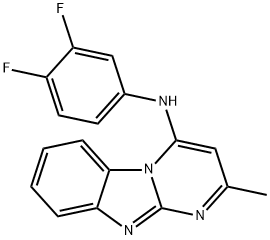 Pyrimido[1,2-a]benzimidazol-4-amine, N-(3,4-difluorophenyl)-2-methyl- (9CI) Structure