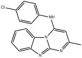 Pyrimido[1,2-a]benzimidazol-4-amine, N-(4-chlorophenyl)-2-methyl- (9CI) Structure