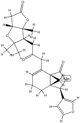 (3R)-3β-(3-Furyl)-7-[3-[(3S,3aR,6aR)-hexahydro-2,2,3a-trimethyl-5-oxofuro[3,2-b]furan-3-yl]-2-oxopropyl]-4,5-dihydro-3aβ,7aβ-methanoisobenzofuran-1(3H)-one,60622-47-1,结构式