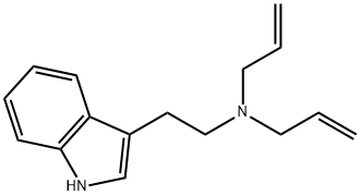 N-(2-(1H-indole-3-yl) ethyl)-N-allylprop-2-en-1-aMine,60676-77-9,结构式