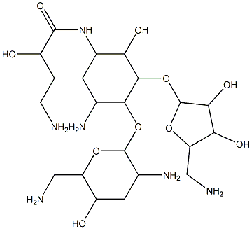 5''-amino-3',5''-dideoxybutirosin A 化学構造式