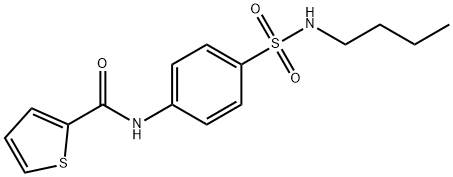 2-Thiophenecarboxamide,N-[4-[(butylamino)sulfonyl]phenyl]-(9CI) 化学構造式