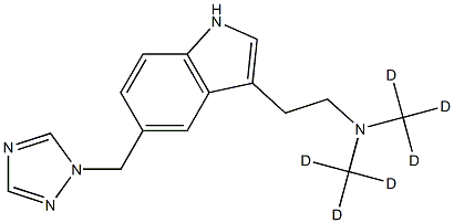 RIZATRIPTAN-D6, 606927-07-5, 结构式